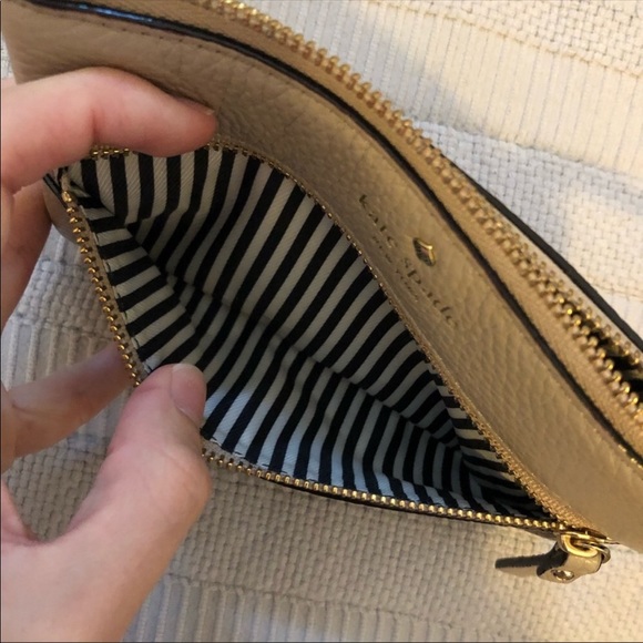 Kate Spade tan wristlet - Picture 4 of 4